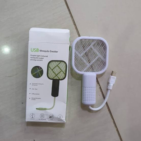 🔥 USB Powered Mosquito Killer Racket with UV Attraction Light