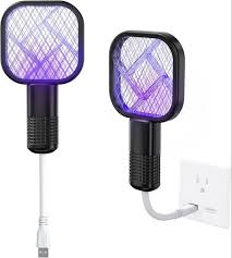 🔥 USB Powered Mosquito Killer Racket with UV Attraction Light