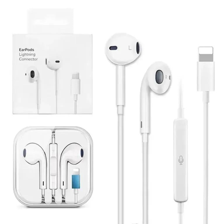 Superior Sound Wired Earphones with Dual Mic - White