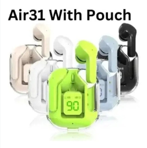Air 31 TWS I12 Airpods_ with Super Sound & High Quality Touch Sensors True Stereo Headphones